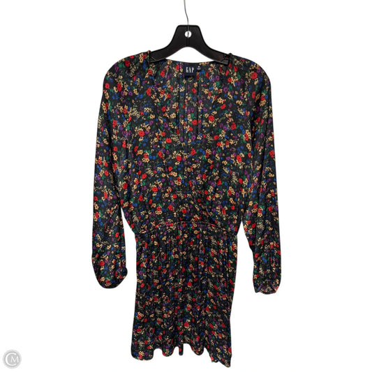 Dress Casual Midi By Gap In Floral Print, Size: M