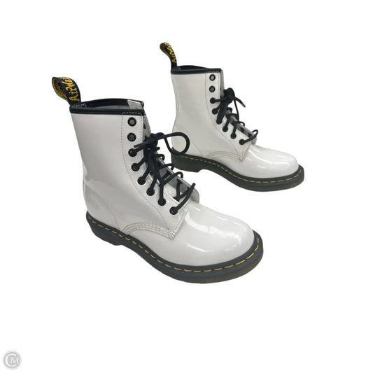Boots Combat By Dr Martens In White, Size: 7