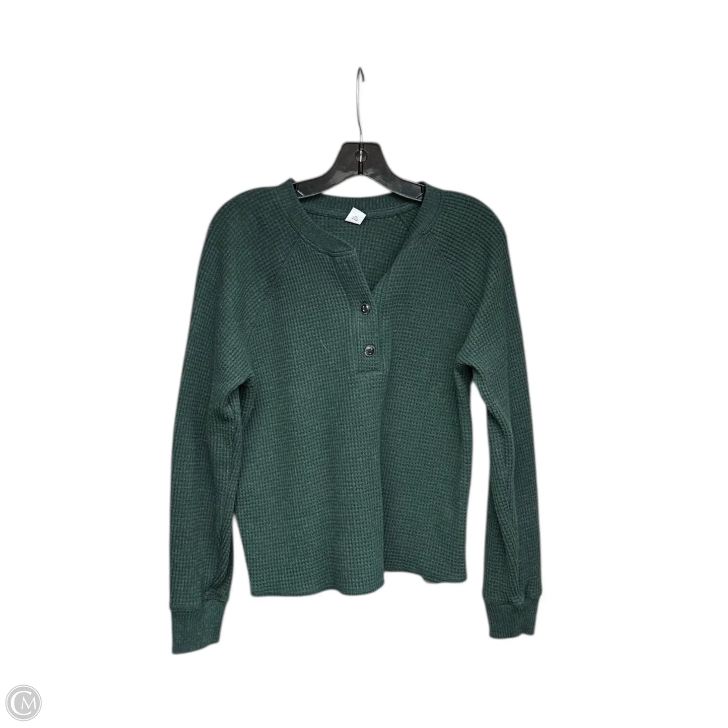 Top Long Sleeve By Old Navy In Green, Size: M