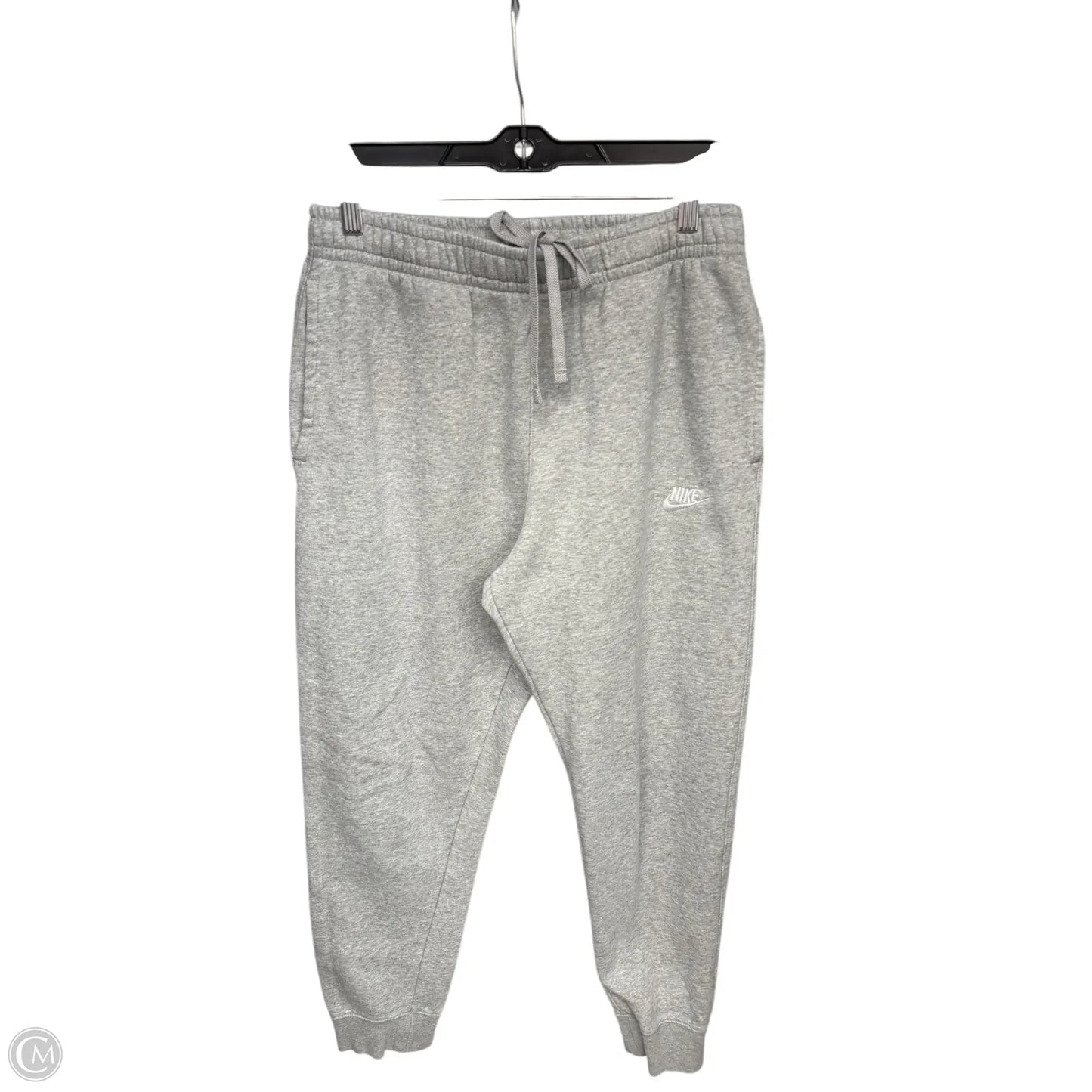 Athletic Pants By Nike Apparel In Grey, Size: M
