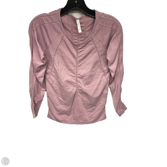 Athletic Top Long Sleeve Crewneck By Athleta In Pink, Size: S