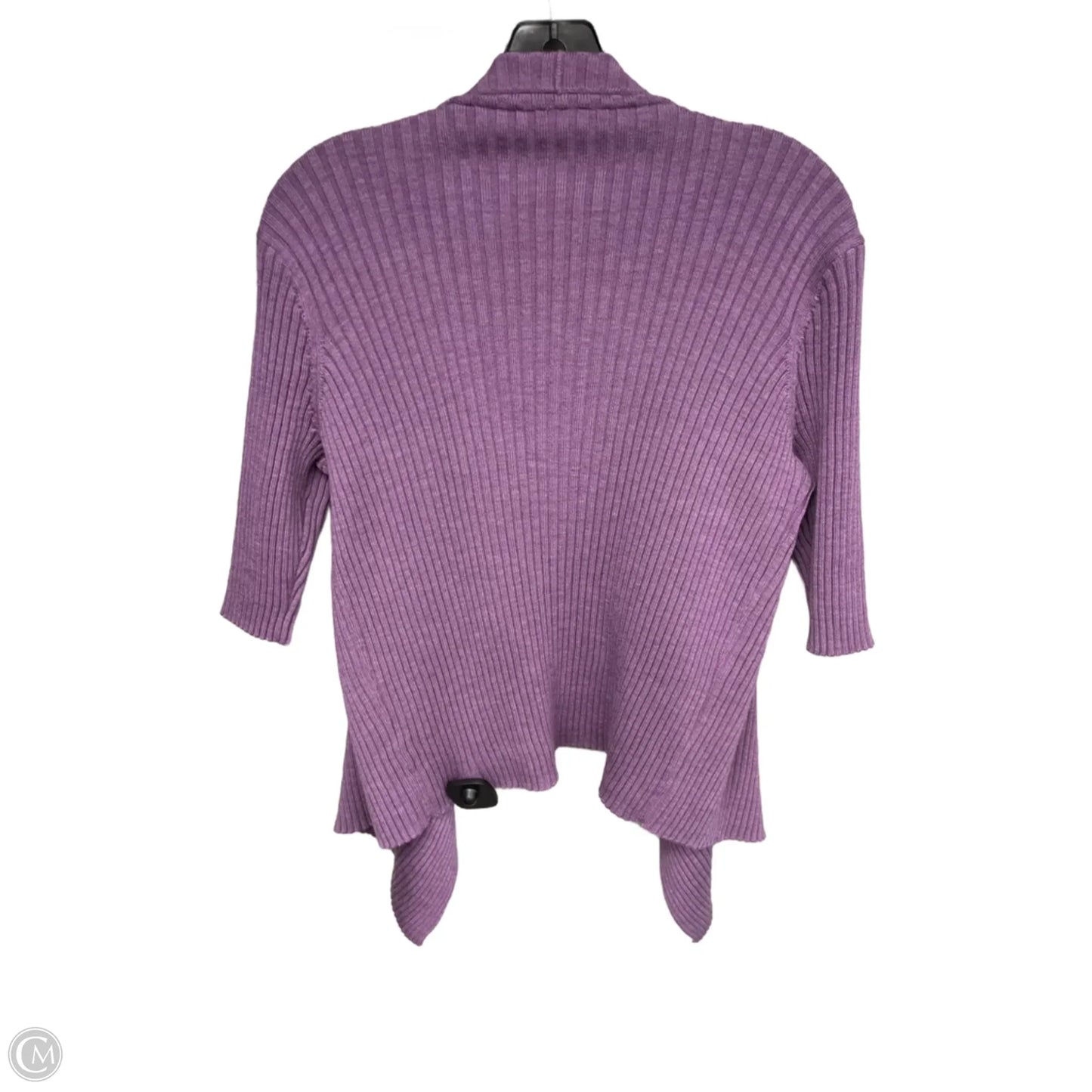 Sweater Cardigan By Eileen Fisher In Purple, Size: S