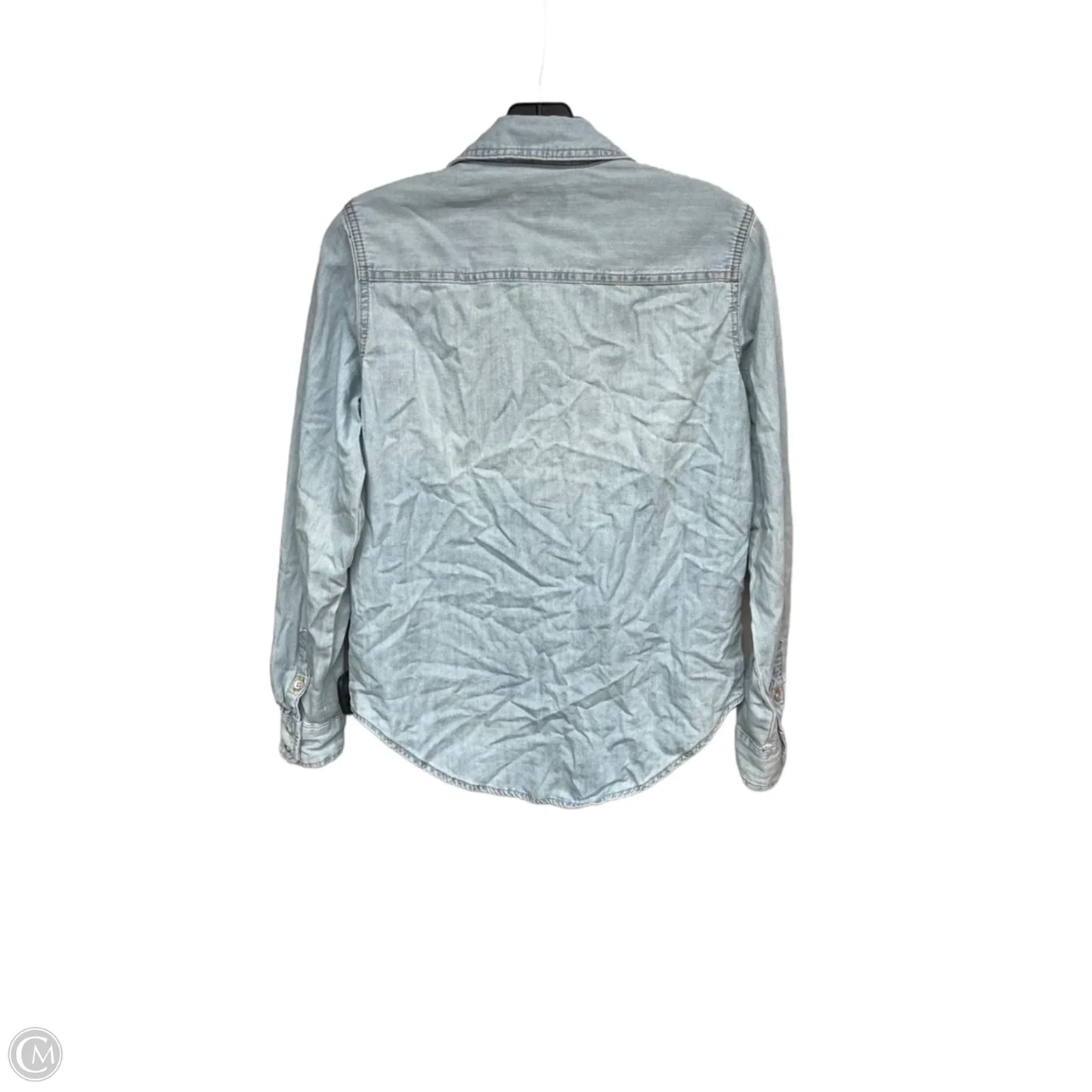 Top Long Sleeve By Universal Thread In Blue Denim, Size: Xs