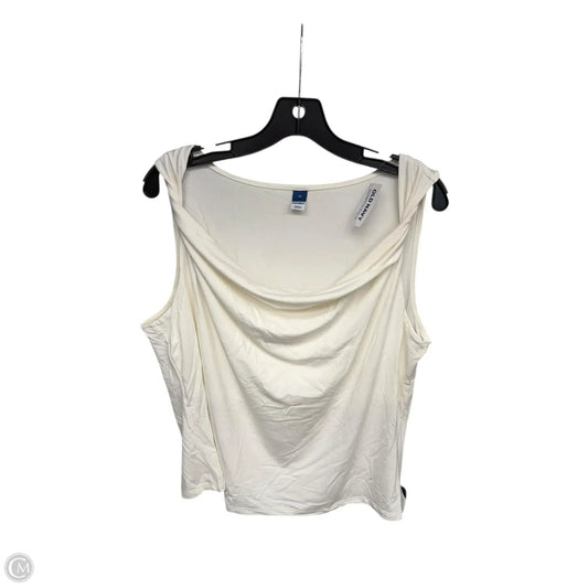 Top Sleeveless By Old Navy In Cream, Size: 2x