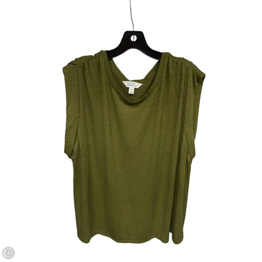 Top Sleeveless By Market & Spruce In Green, Size: 2x