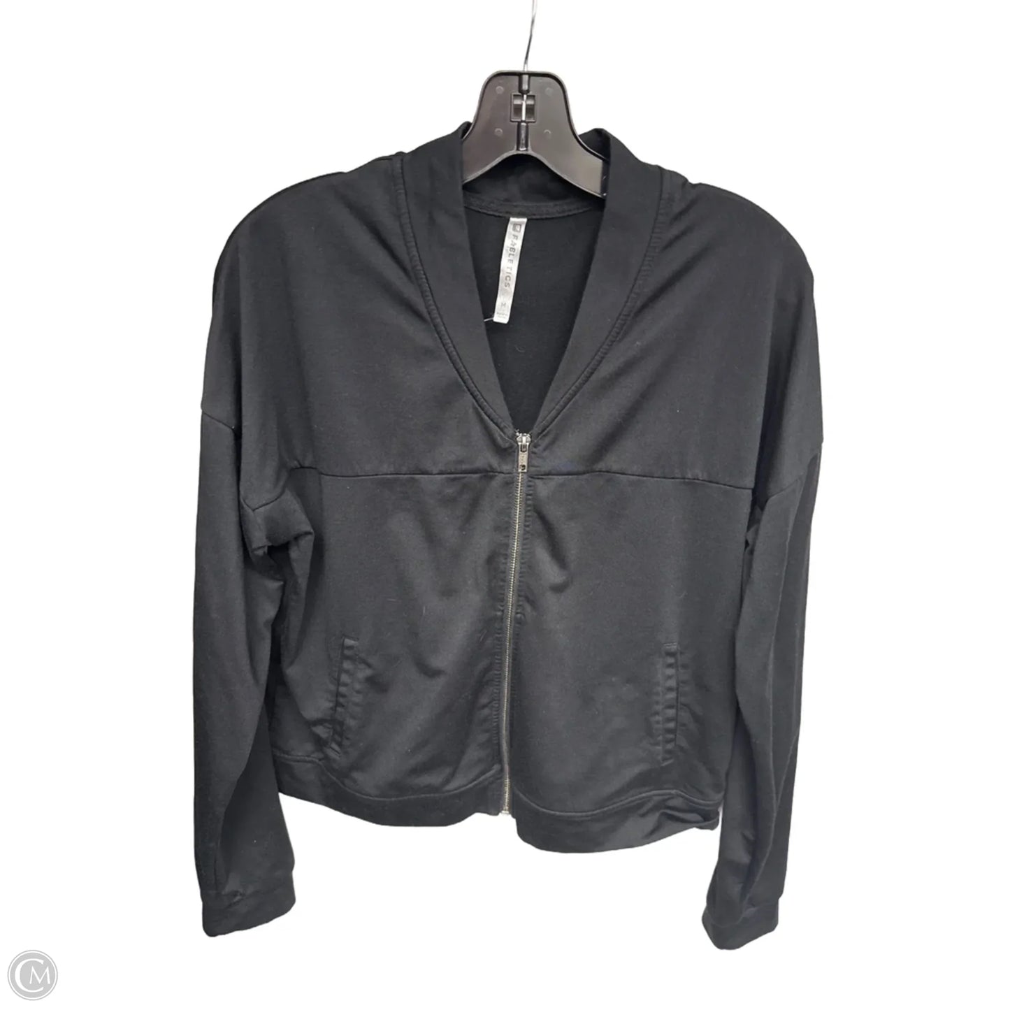 Athletic Jacket By Fabletics In Black, Size: M