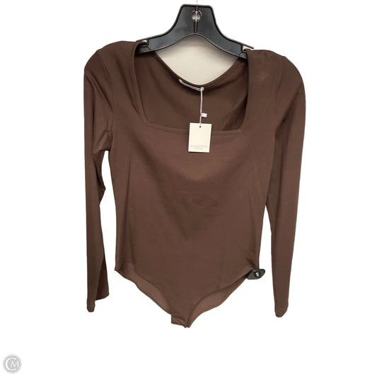 Bodysuit By Mangopop In Brown, Size: M