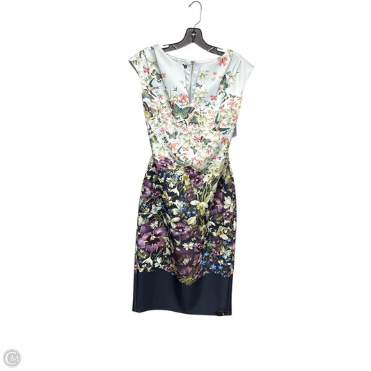 Dress Party Midi By Ted Baker In Floral Print, Size: Xl