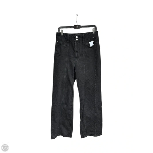 Jeans Wide Leg By Universal Thread In Black Denim, Size: 8