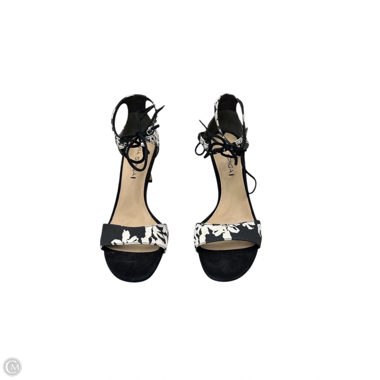 Shoes Heels Stiletto By Via Spiga In Black & White, Size: 8