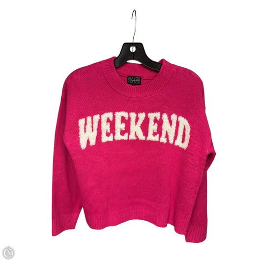 Sweater By Clothes Mentor In Pink, Size: S