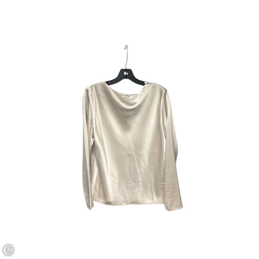 Blouse Long Sleeve By Babaton In Silver, Size: M