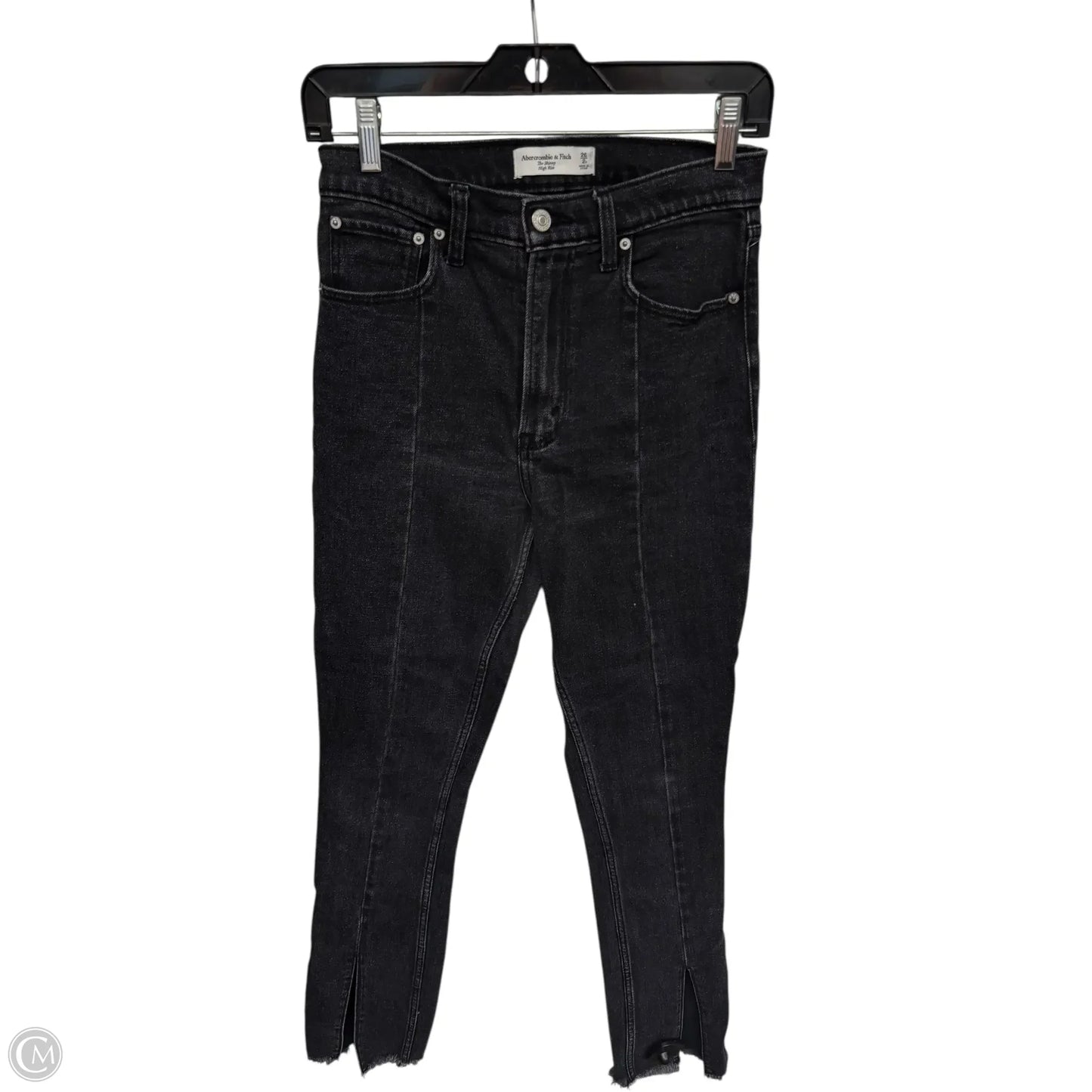 Jeans Skinny By Abercrombie And Fitch In Black Denim, Size: 2