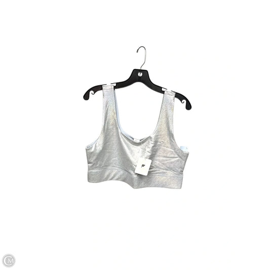 Athletic Bra By Fabletics In Silver, Size: Xxl