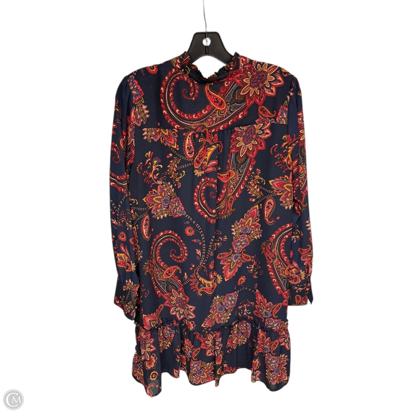 Dress Casual Maxi By Loft In Blue & Red, Size: L