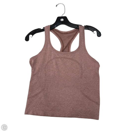 Athletic Tank Top By Lululemon In Red, Size: 6