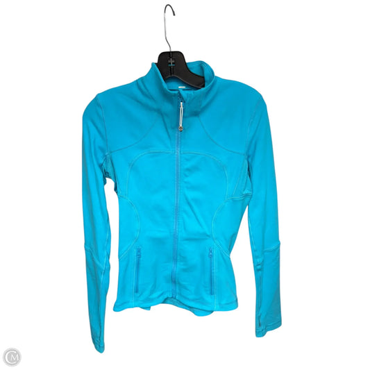 Athletic Jacket By Lululemon In Aqua, Size: S