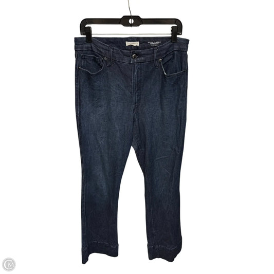 Jeans Flared By Good American In Blue Denim, Size: 10