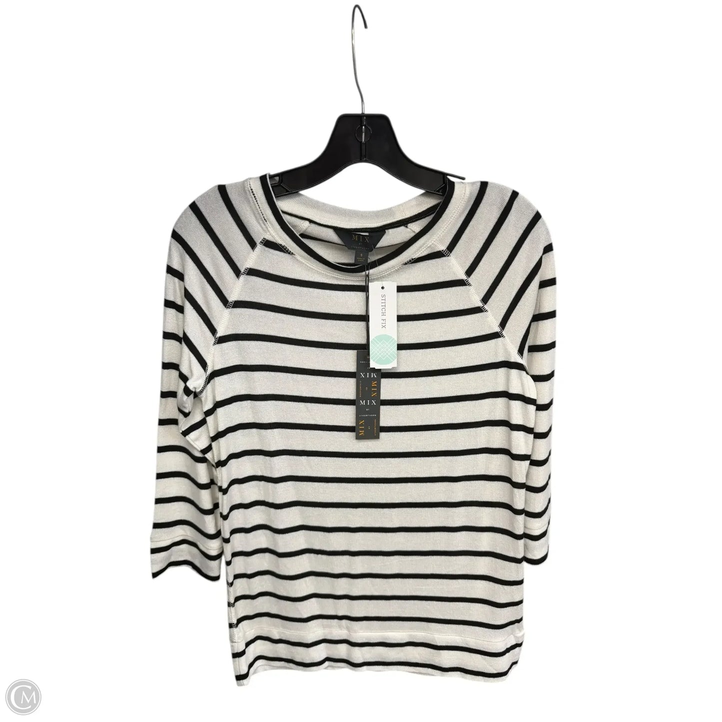 Top Long Sleeve By 41 Hawthorn In Striped Pattern, Size: S