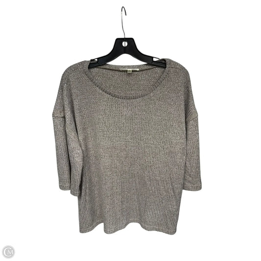 Top Short Sleeve By Cyrus In Tan, Size: M