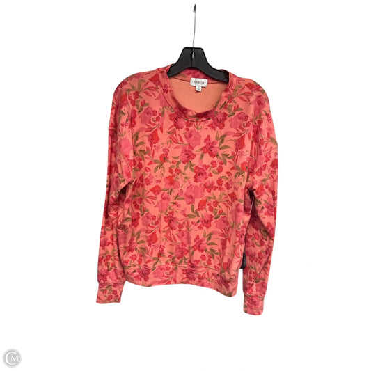 Top Long Sleeve By Evereve In Orange, Size: S