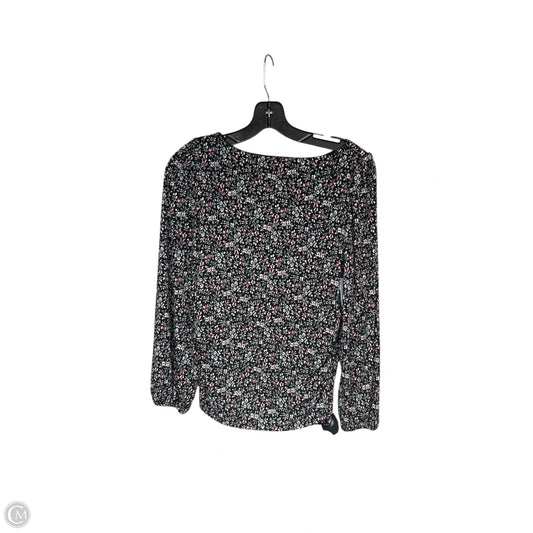 Top Long Sleeve By Ann Taylor In Floral Print, Size: Xs