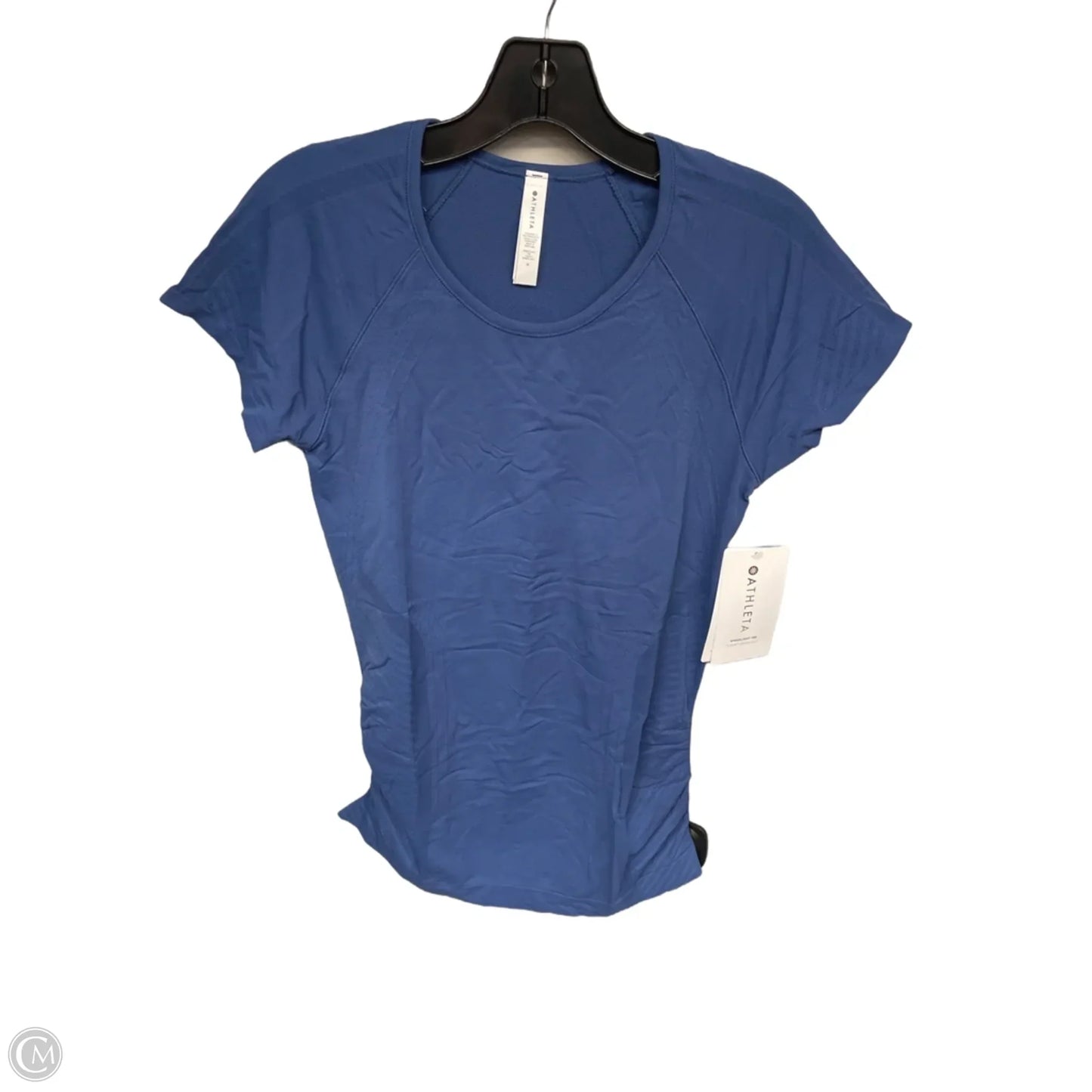 Athletic Top Short Sleeve By Athleta In Blue, Size: M