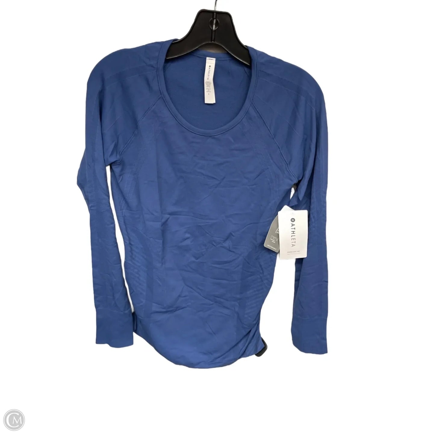 Athletic Top Long Sleeve Collar By Athleta In Blue, Size: M