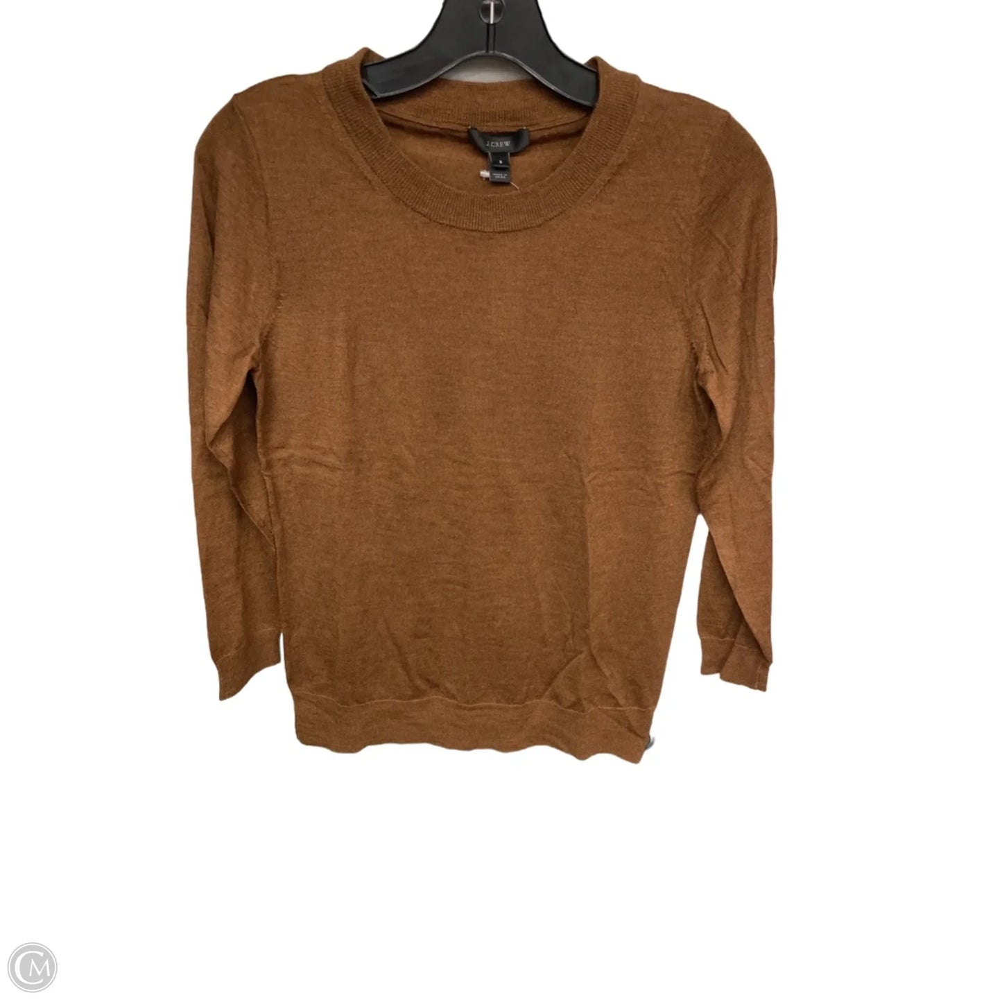 Top Long Sleeve By J. Crew In Brown, Size: S