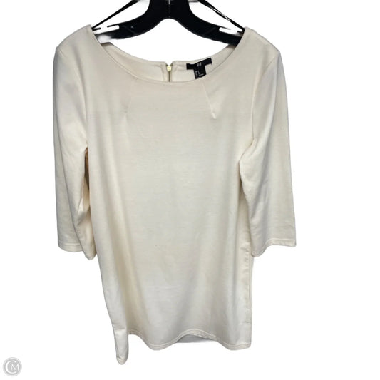 Dress Casual Midi By H&m In Cream, Size: S
