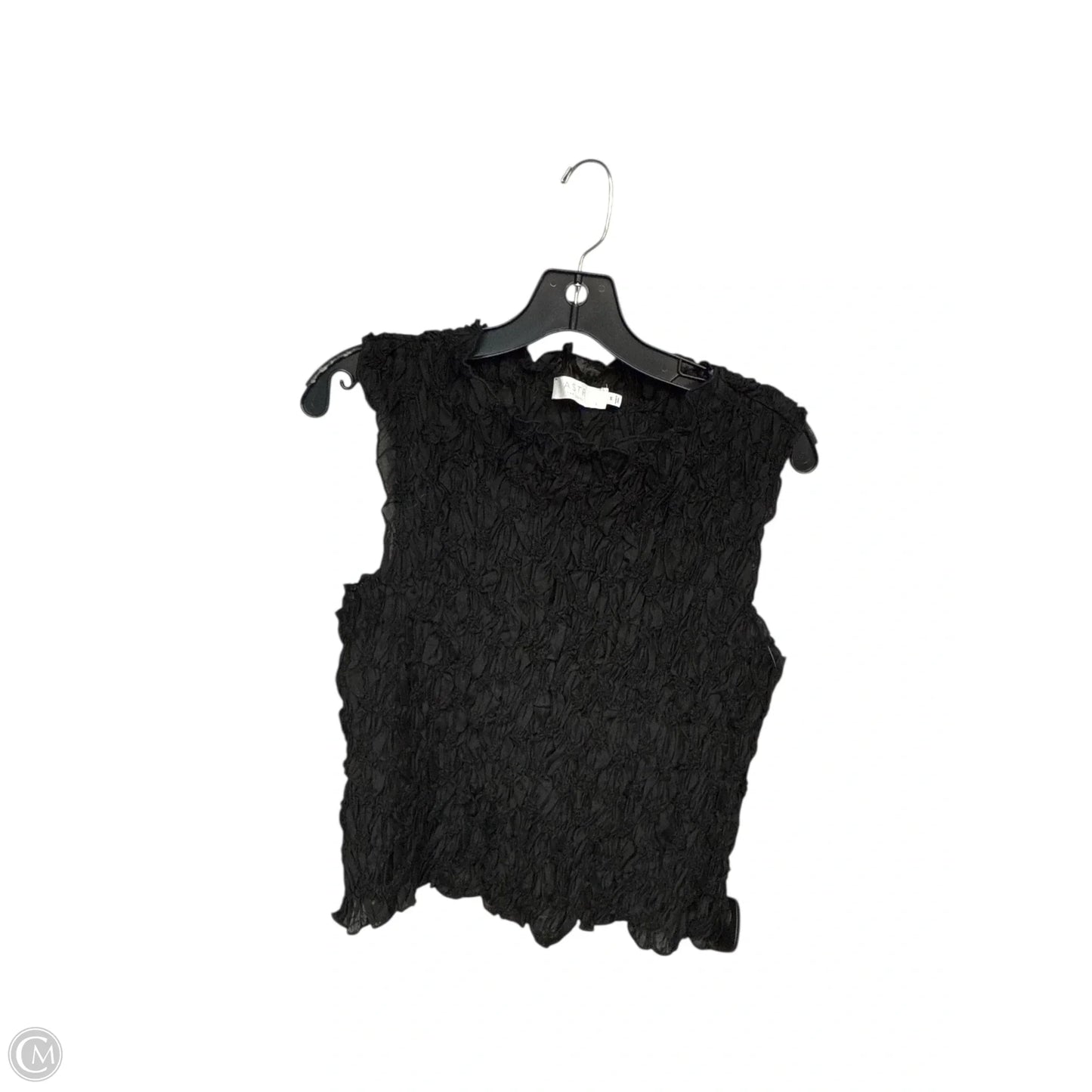 Top Sleeveless By Astr In Black, Size: M