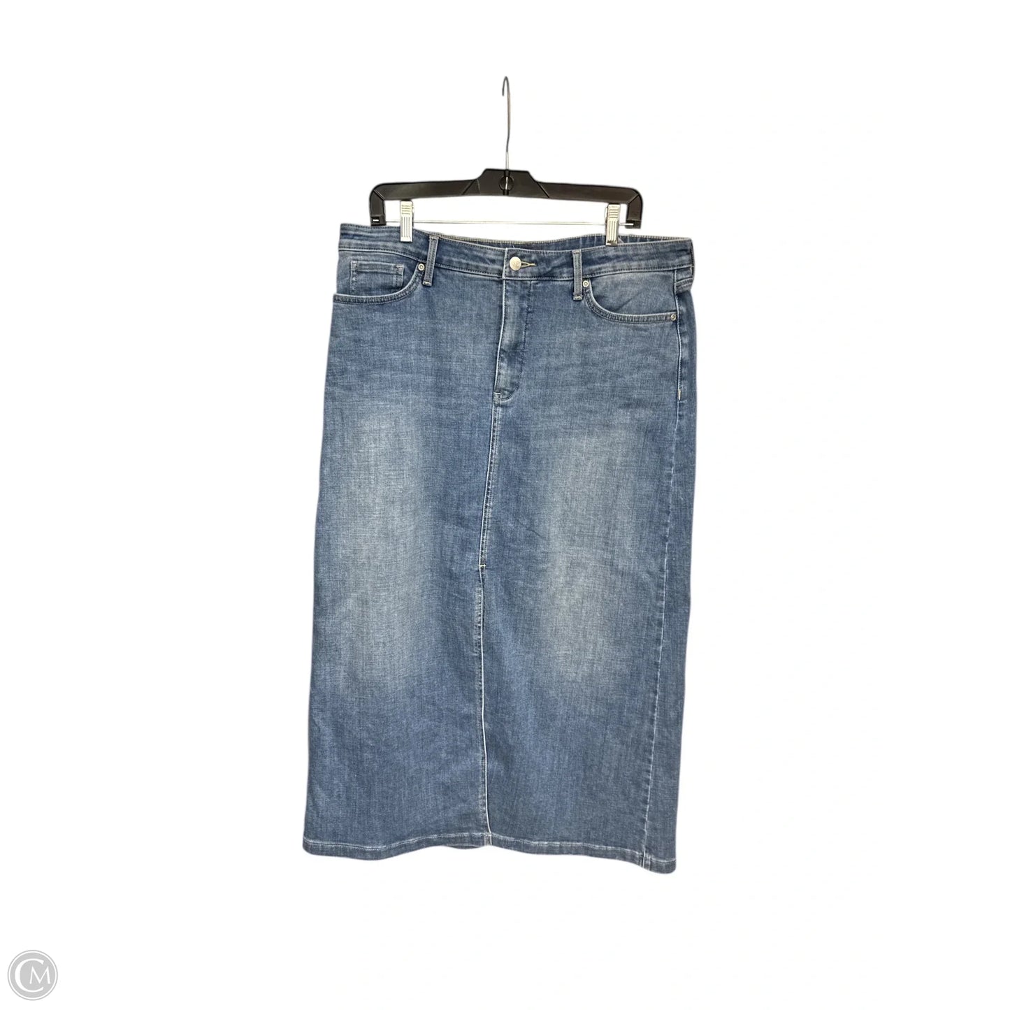 Skirt Maxi By Not Your Daughters Jeans In Blue Denim, Size: 12