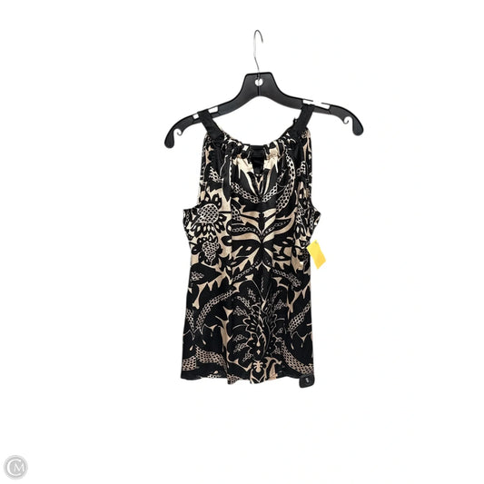 Top Sleeveless By Limited In Black & Cream, Size: Xs