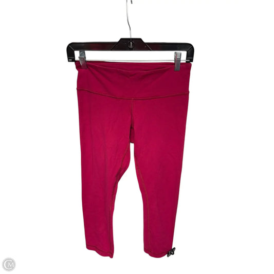 Athletic Leggings Capris By Lululemon In Pink, Size: 6