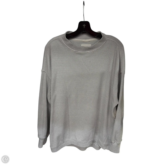 Top Long Sleeve By Aerie In Grey, Size: M
