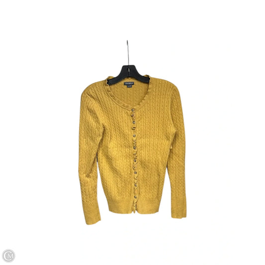 Cardigan By Eddie Bauer In Yellow, Size: S