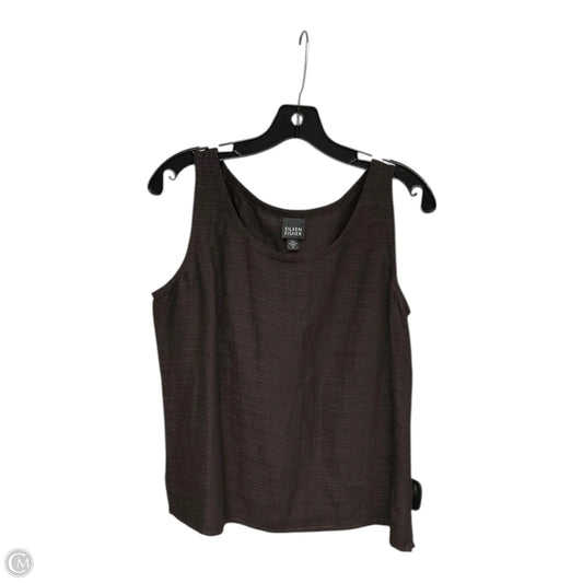 Top Sleeveless By Eileen Fisher In Brown, Size: M