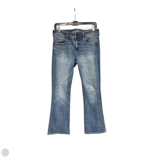 Jeans Flared By Abercrombie And Fitch In Blue Denim, Size: 8