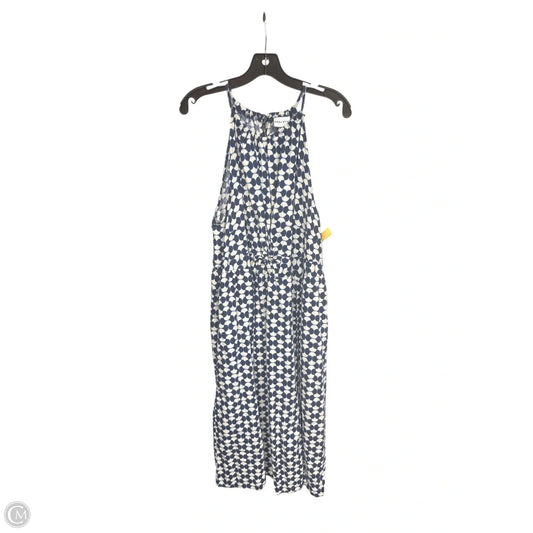 Dress Casual Maxi By Ava & Viv In Blue & Cream, Size: 1x