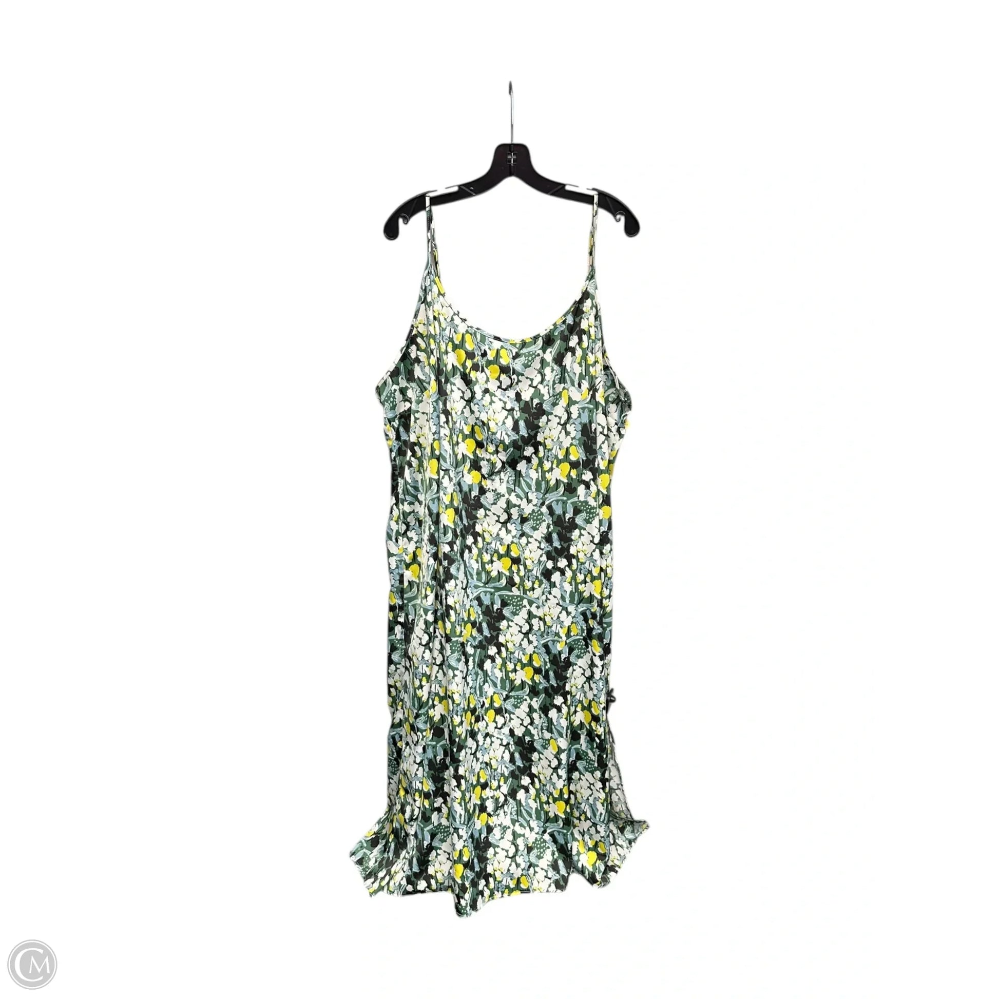 Dress Casual Maxi By Eloquii In Green & Yellow, Size: 22