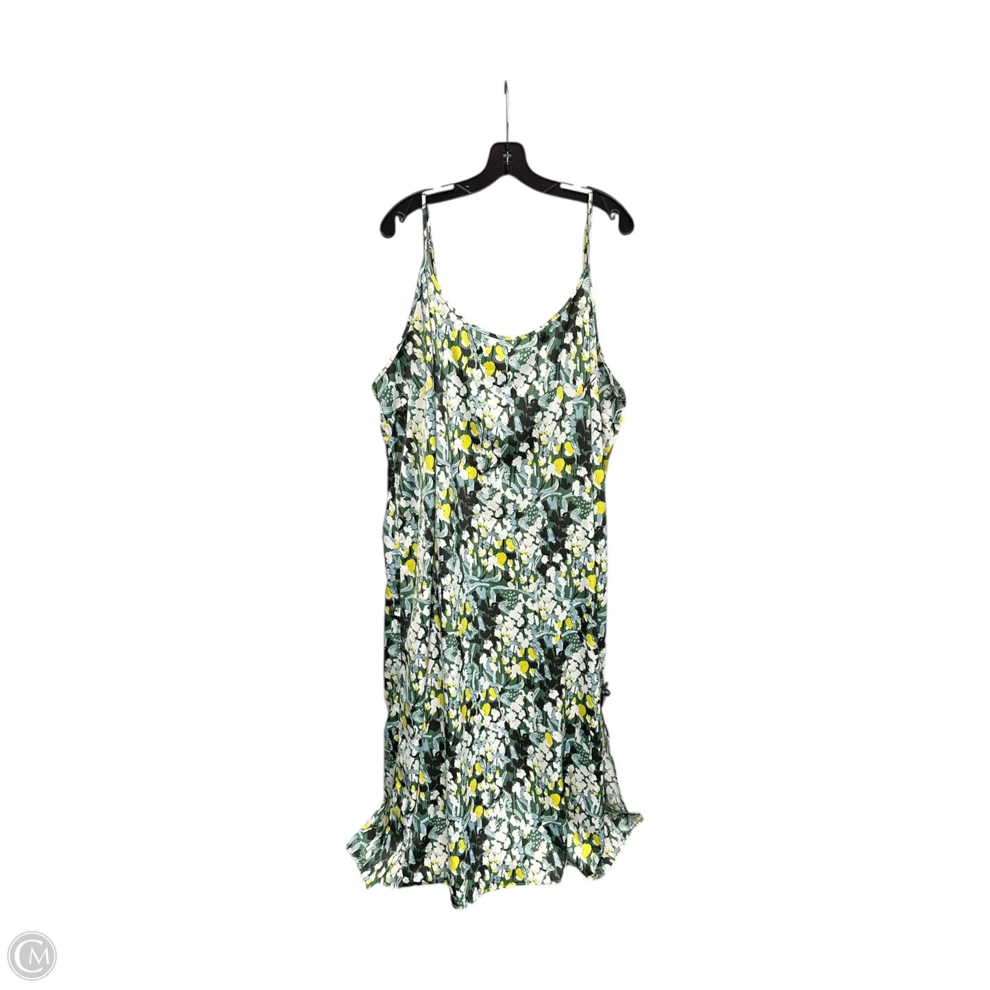 Dress Casual Maxi By Eloquii In Green & Yellow, Size: 22