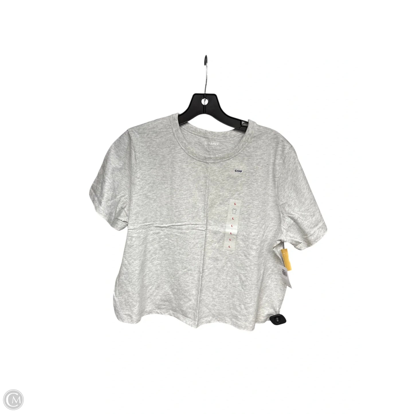 Top Short Sleeve Basic By Old Navy In Grey, Size: L