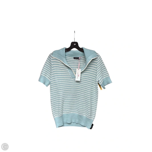 Sweater Short Sleeve By Vineyard Vines In Aqua, Size: S