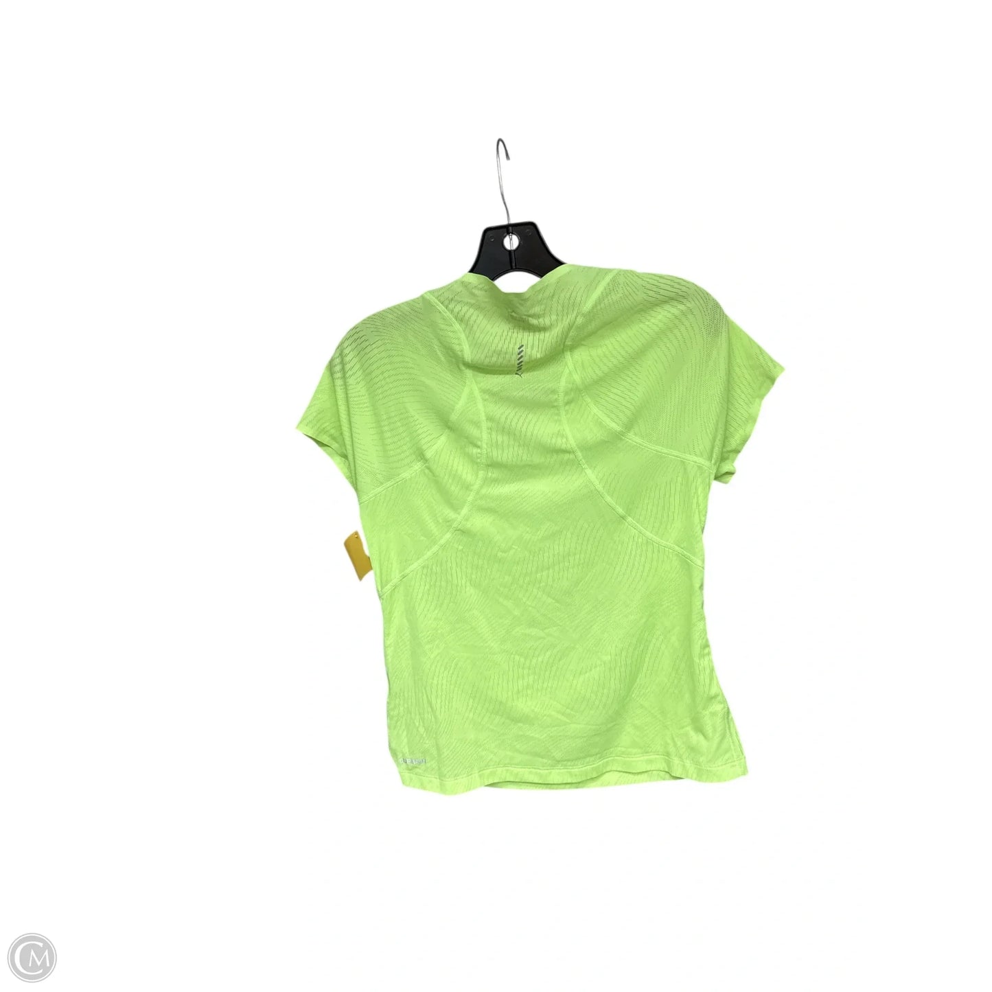 Athletic Top Short Sleeve By Puma In Green, Size: S