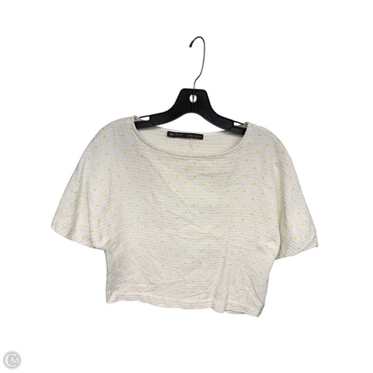 Top Short Sleeve By Zara In Polkadot Pattern, Size: S