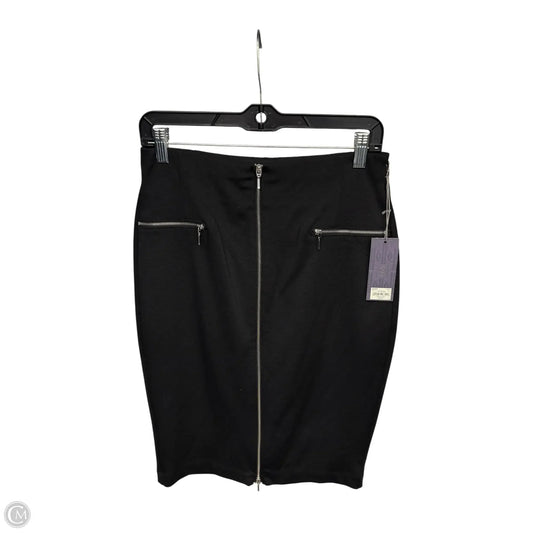 Skirt Midi By Jennifer Lopez In Black & Silver, Size: 10