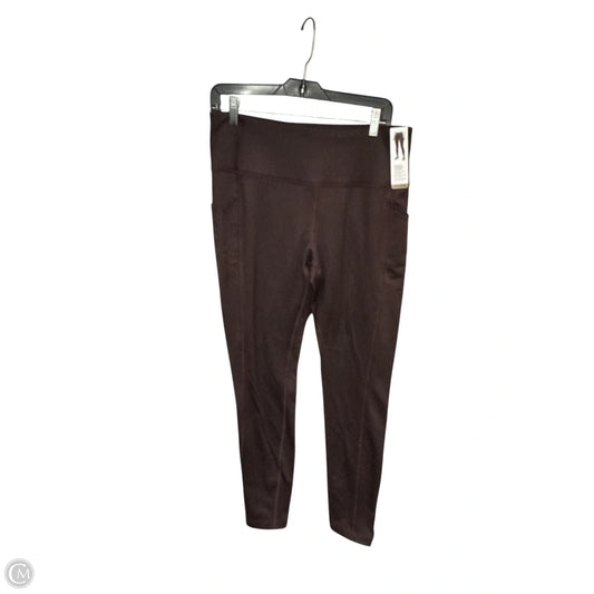 Athletic Leggings By Mondetta In Maroon, Size: L