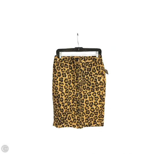 Skirt Midi By Lauren By Ralph Lauren In Animal Print, Size: 4