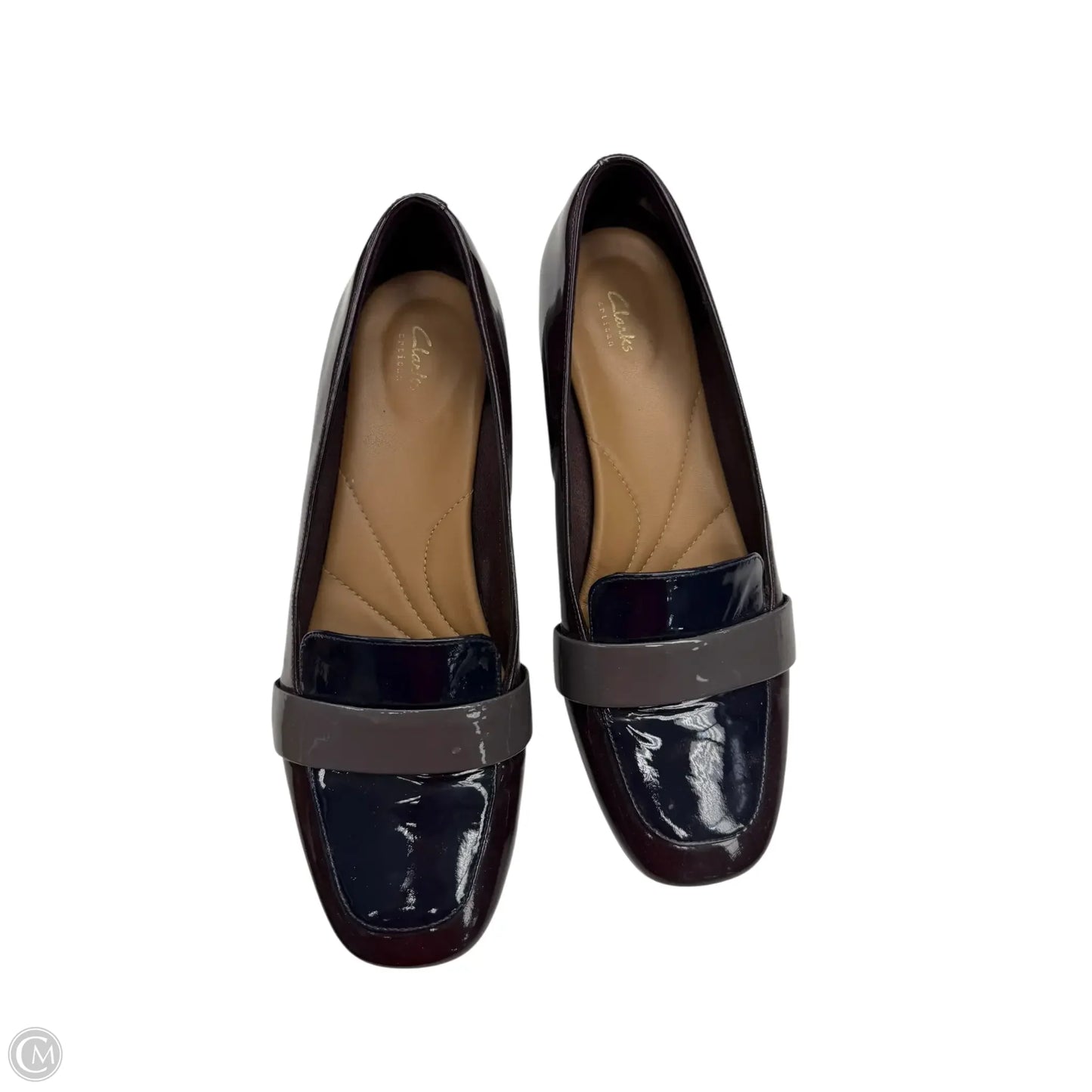 Shoes Heels Block By Clarks In Maroon, Size: 8.5