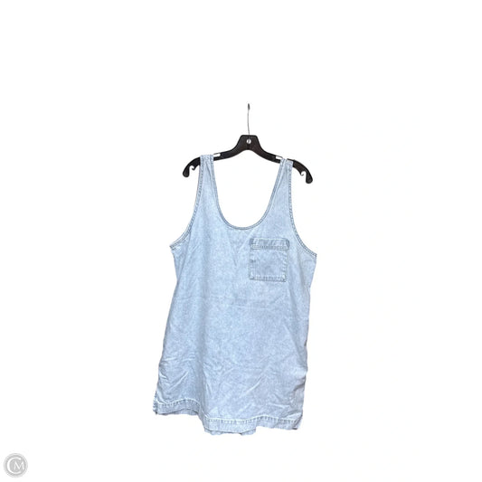 Dress Casual Midi By Universal Thread In Blue Denim, Size: L